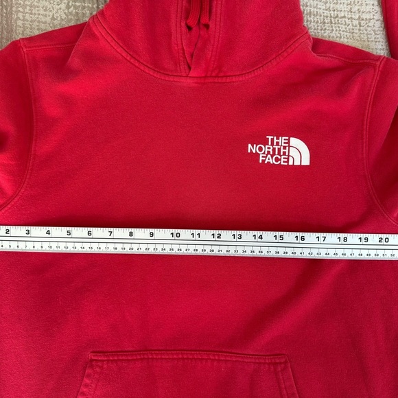 The North Face Men’s Red Osito Fleece Hoodie Pullover M Unisex Cozy Jacket - Picture 3 of 12